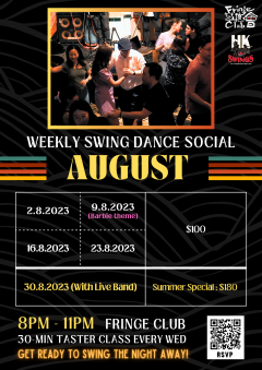 Weekly Swing Dance Social - August